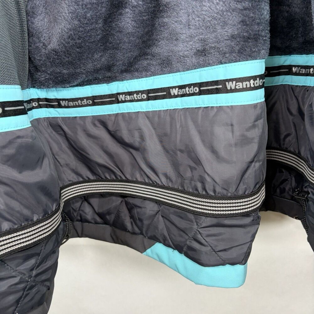 Wantdo Ski Snowboard Jacket Women Large Light Blue Fleece Lined Insulated Hooded - Picture 12 of 16